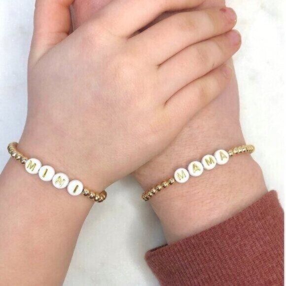 2 Bracelets You PICK Waterproof Gold Stretch Bracelets Women and Child Sizes - Picture 8 of 16